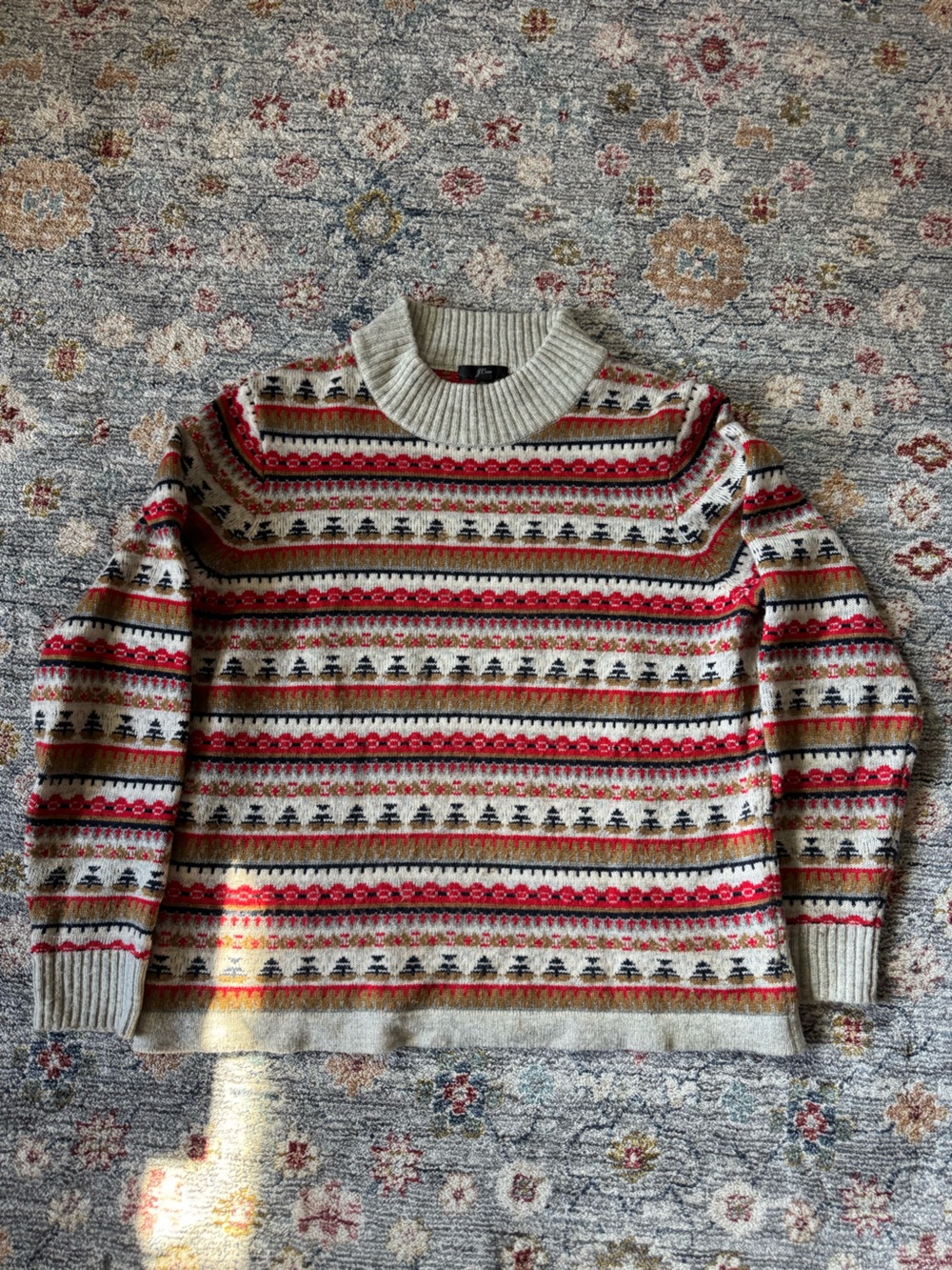 Vintage J. Crew Fair Isle Crewneck Sweater